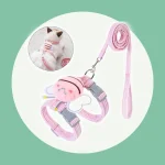 Conjunto De Coleira Para Gatos , Ajustável De Desenho Animado
