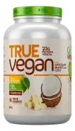 True Vegan Proteína Vegana 837g  True Source  Zero Lactose Sabor True Vegan Chocolate Branco C/coco