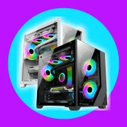 Gabinete Pc Gamer Preto Branco Aquário Vidro Temperado Micro ATX ITX...