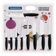  Jogo De Facas Tramontina Lâminas Aço Inox