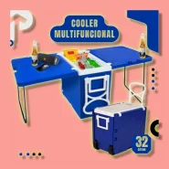 Cooler Multifuncional Super Térmica 32 Litros Casa Praia Camping Viagens Multiuso