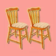 Kit Com 2 Cadeiras Piratini Em Madeira E Estofamento Colonia Estrutura Marrom Assento Marrom