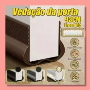 93cm Faixa Inferior Da Porta De PVC Flexível De Inverno – Rolha De Corrente E Fita De Calafetagem À Prova De Som