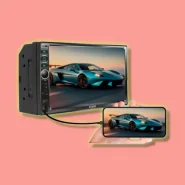 Multimidia 7 Polegadas Mp5 Espelhamento Bluetooth Usb Sd Com Controle Remoto Preto