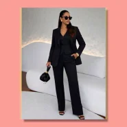 Conjunto Colete Calça e Blazer Alfaiataria Feminino Social