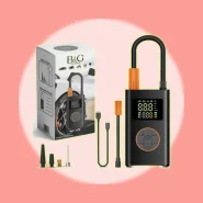 Compressor De Ar Portátil Sem Fio Preto Para Carro Bike Moto 35l 150psi 127/220v Monofásica