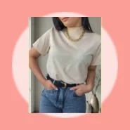 Tshirt Gola alta malha penteada 100% algodão outono/inverno