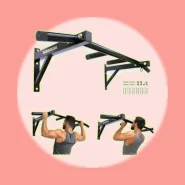 Barra Fixa De Parede Pullup Modelo Externo Interno Completa Preto