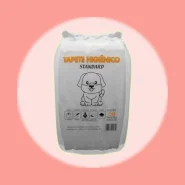 Tapete Higiênico 50 Unidades (60x55) Descartável Manta Fralda Absorvente Gel Para Cachorro Pet Cão Branco