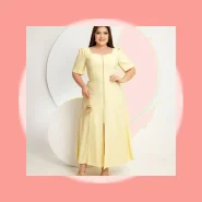 Vestido Midi Feminino Casual Manga Curta Elegante ALFAITARIA.