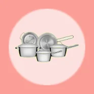 Jogo De Panelas Tramontina Allegra Em Aço Inox Com Fundo Triplo 5 Peças