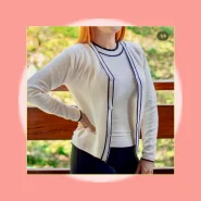 Cardigan Tricot Modal e Blusa Modal Conjunto Feminino Outono-Inverno!