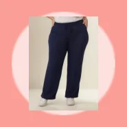 Calça Pantalona Plus Size Feminina Lanzinha Cintura Alta