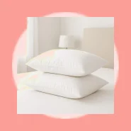 Kit 2 Travesseiros Pena de Ganso Fibras Importada Branco Macio Antialergico Pluma De Ganso Lavavel