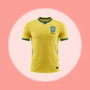 Camiseta de futebol do brasil amarela copa do mundo 2026