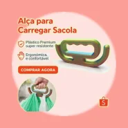Alça para Carregar Sacolas  Ergonômica  Plástico Premium!