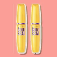 Maybelline NY The Colossal Volum' Express, Kit Máscaras de Cílios, Volume Colossal, Remoção Instantânea com Água, Fórmula com Colágeno, Cor Preto, 2 U