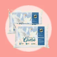 Kit 02 Travesseiro Toque de Pluma Premium Percal 400 Fios 50x70cm Lavável, Antiácaro, Antialérgico