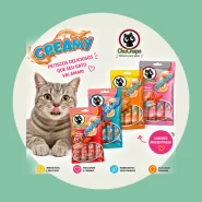Kit Petisco Cremoso Chuchups Para Cães e Gatos 4 Sabores