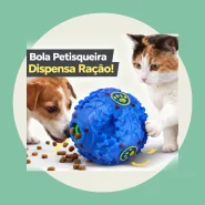 Bola Petisqueira Pet Brinquedo Interativo Cachorro Gato Petiscos