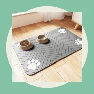 Tapete Pet Comedouro Cão e Gato AntiRespingos Absorção Rápida