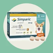 Simparic 40mg Antipulgas e Carrapatos Cães de 10,1 a 20kg com 3 Comprimidos