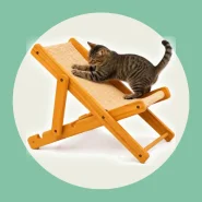Arranhador Para Gatos Madeira E Sisal Ajustável Todas Raças Bege Claro