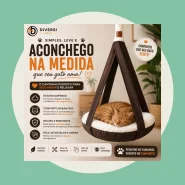 🔥 CAMA SUSPENSA ACONCHEGO SIMPLES PARA GATOS  CONFORTO, DESCANSO