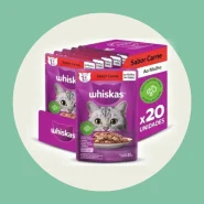 Whiskas Sachê 85g – 16 Unid + 4 Grátis Leve 20