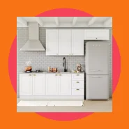 Cozinha Compacta 4 Peças com Aéreo 3 Portas Americana Henn