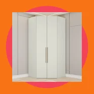 GuardaRoupa Modulado Canto Closet 2 Portas 3 Gavetas Seletto Henn