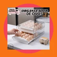 Organizador de Ovos Premium Para Geladeira Armazenamento