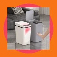 Lixeira com Sensor Automático Inteligente Abre Fácil em Toque Cesto