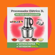 3L Picador De Alimentos Moedor De Carne Mixer Elétrica Processador
