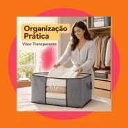 Caixa Saco Organizador Cobertor Casaco Guarda Roupa Ecológico Anti-Poeira Umidade Insetos Multiuso