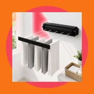 Varal De Parede Automático Rotoflex Para Apartamento Ou Casa Preto