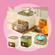 Dispenser De Gelo Bandeja Caixa 48 Cubos Com Gaveta Botão Solta Gelo!