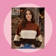 Blusa Feminina Tricot Cropped Manga Longa Inverno 3 Cores Suéter.