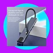 8 em 1 Estação de Acoplamento Hub OTG Tipo C USB Transferência Rápida