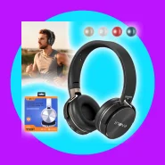 INOVA Fone Bluetooth Sem Fio Dobrável com Qualidade Som Hifi 5.3