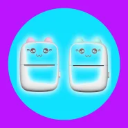 Kit Mini Impressora Térmica Com Papeis Sem Fio Portátil