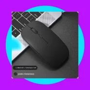 Mouse Recarregável Wireless Home Office  Bateria Interna e LED