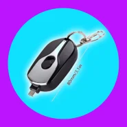 Carregador portátil tipo chaveiro 1500mAh  Tipo C para Celular