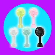 Mini Ventilador Recarregável Portátil De Mão Mesa Usb