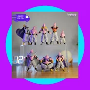 Action Figure Majin Boo Dragon Ball Miniatura Todas as Transformações