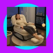Cadeira de balanço Moderna ergonômica reclinável de cinco posições