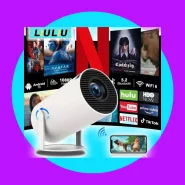 Projetor 4K HD 150 Polegadas HY300 Pro