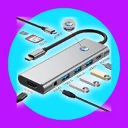 9 em 1 Usb Tipo C Hub Adaptador 4K 60Hz SD/TF