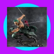 Action Figure Roronoa Zoro Estátua Com 3 Espadas One Piece