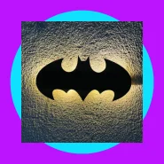 Luminária Abajur Led Batman Decoração Temática